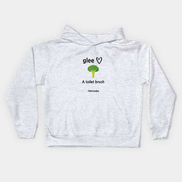 Glee/Toilet brush Kids Hoodie by Said with wit